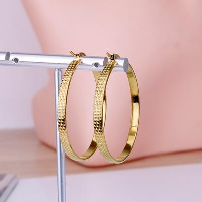Gouden Kleur Roestvrij Staal Cirkel Hoepel Oorbellen voor Vrouwen Hoepels Oorbel Mode Dagelijkse Nieuwe Sieraden Cadeaus Verkopen