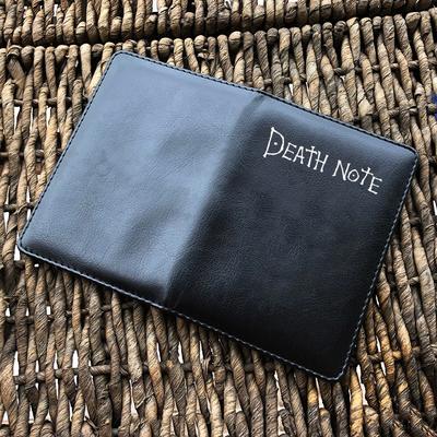 Couverture de passeport The World Death Note, porte-passeport, édition noire, Anime, Document de voyage