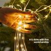 8 Flashing Modes Christmas Tree Lights Ring Shape String Lights  Christmas Decoration