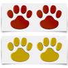 Sleek Car Sticker with 3D Bear Cat Dog Paw Prints for All Vehicle Types