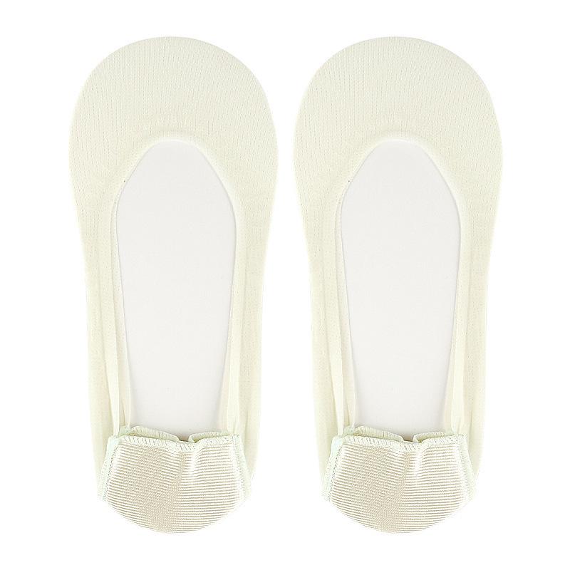 Women's Seasonal Stretchy Boat Socks - Thick Heel, Pressure Relief, Invisible Low-Cut, Non-Slip, Anti-Abrasion.