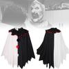 Versatile Scary Clown Cosplay Costume With Elegant Black And White Cloak For All Gender Adults