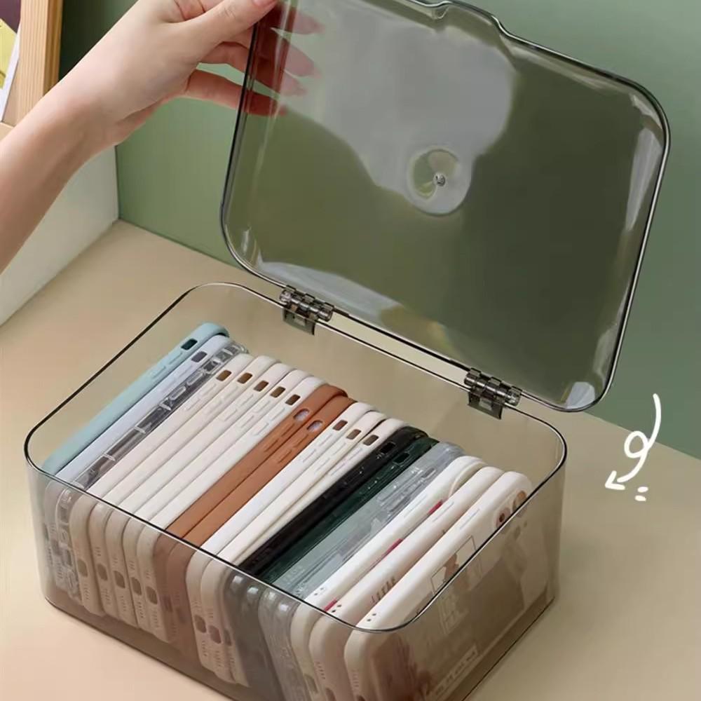 

Прозрачный ящик для хранения крышек для чехла телефона, пылезащитной маски, значка Simple Packaging