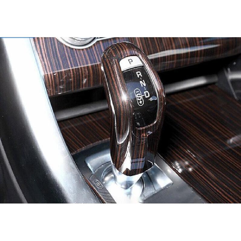 For Range Rover Evoque - Wood Grain Console Gear Shift Knob Cover Trim