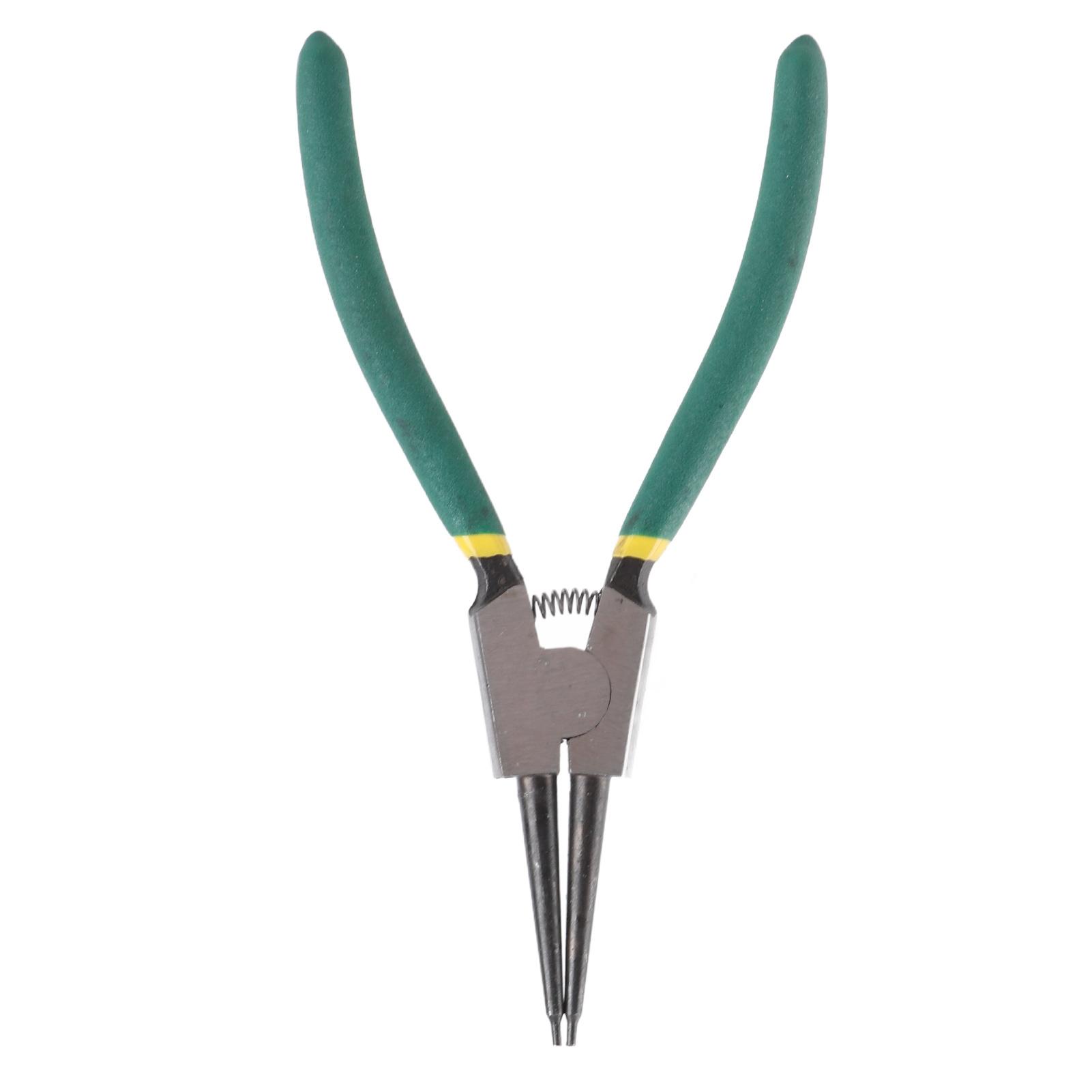 

Прямые внешние плоскогубцы Плоскогубцы для стопорных колец Инструмент Углеродистая сталь Подпружиненная рукоятка Плоскогубцы для стопорных колец