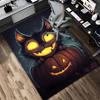 1pc Halloween Cat Themed Rug for Home Decor, Non-slip Office Carpet, Chair mat, Outdoor Mat, Christmas and Halloween gifts-0731062