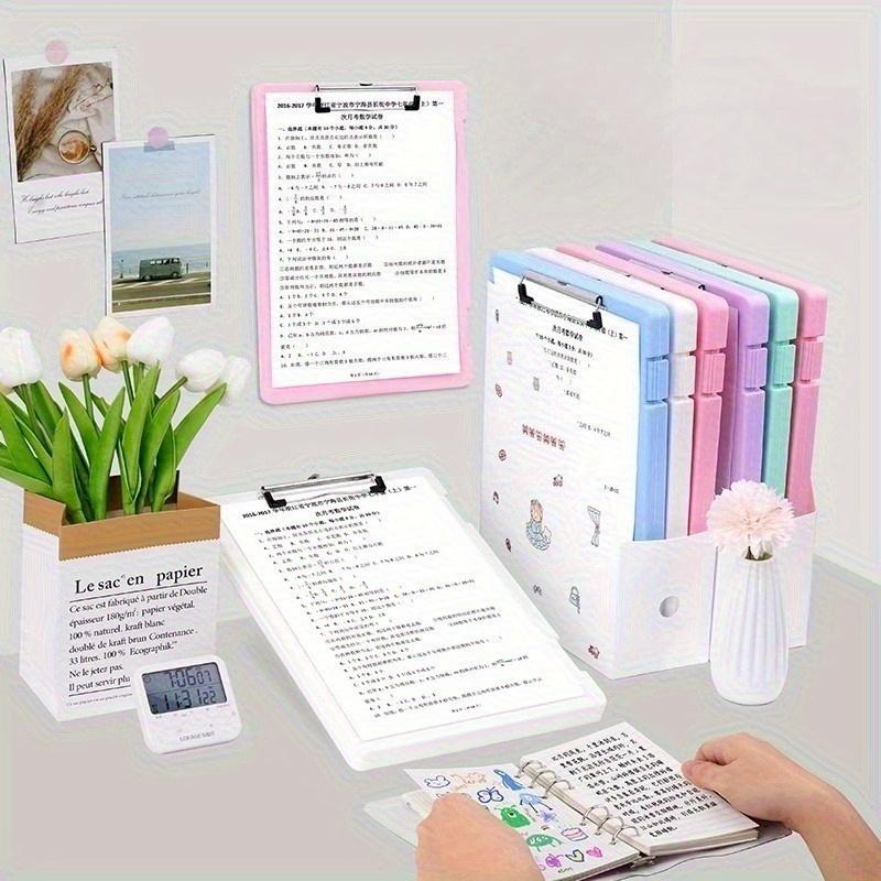 A4 Plastic Folder Organizer,Multifunctional Writing Pad for Exam Document,Music Score,Office,Ideal for Student and Professional.