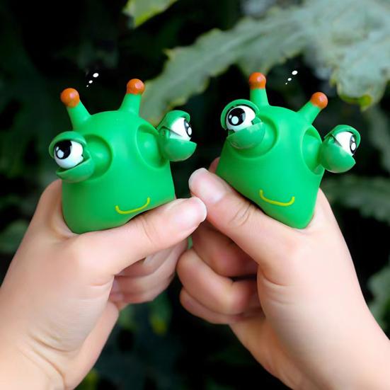 1/2/3Pcs Popping Eye Cabbage Worm Toy Anxiety Stress Relief Caterpillar Squeeze Pinch Sensory Toy