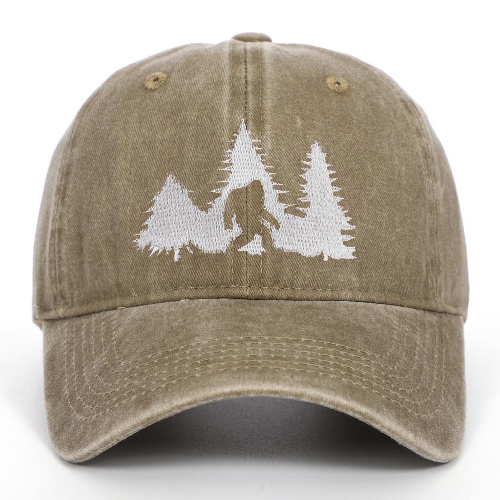Bigfoot Embroidered Baseball Cap With Adjustable Fit For Casual Wear And Sun Protection