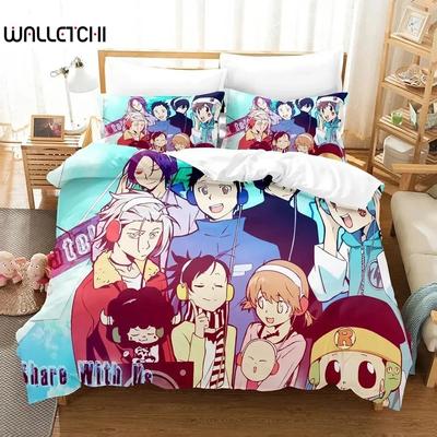 3D Anime HITMAN REBORN Bedding Set Duvet Cover Bed Set Quilt Cover Pillowcase Comforter King Queen Size Boys Adult Bedding Set