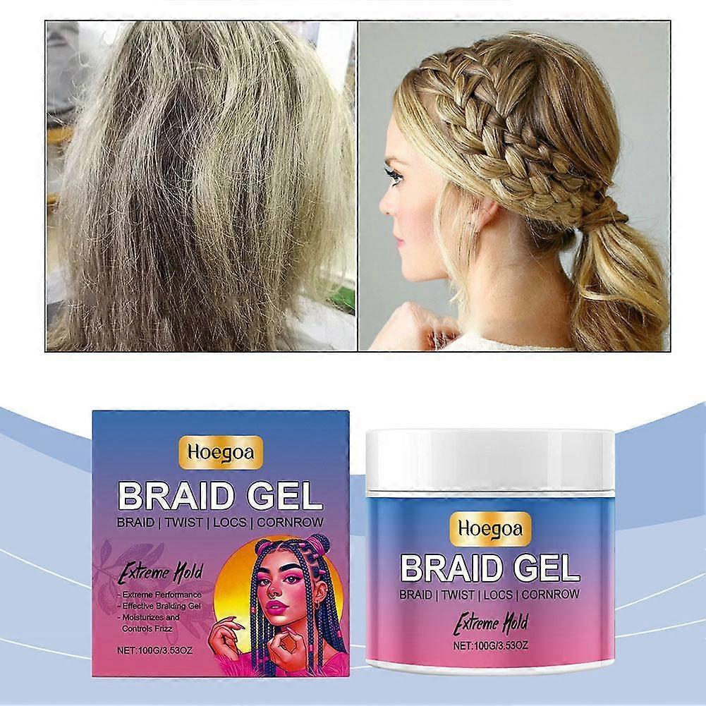 Hoegoa Braid Styling Gel Moisturizing Nourish Maintain Gloss Hair Care Hair Braid Styling HG-A03-0447-01 100g
