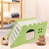 Yousheng Hamster Villa with Ladder Ventilated Entertainment Venues Small Animal Hideout House for Golden Bear Rat