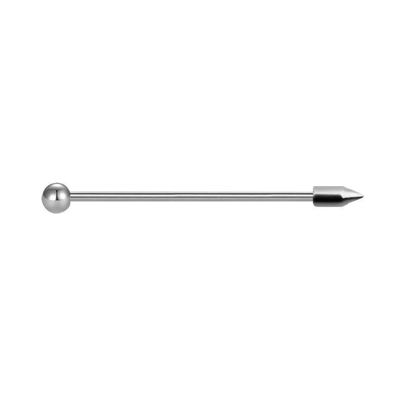 1 Stück Stahl Industrielles Ohrpiercing Industrielle Barbells Stange Gerüst Ohrknorpel Helix 14G Gold Silber Körperschmuck