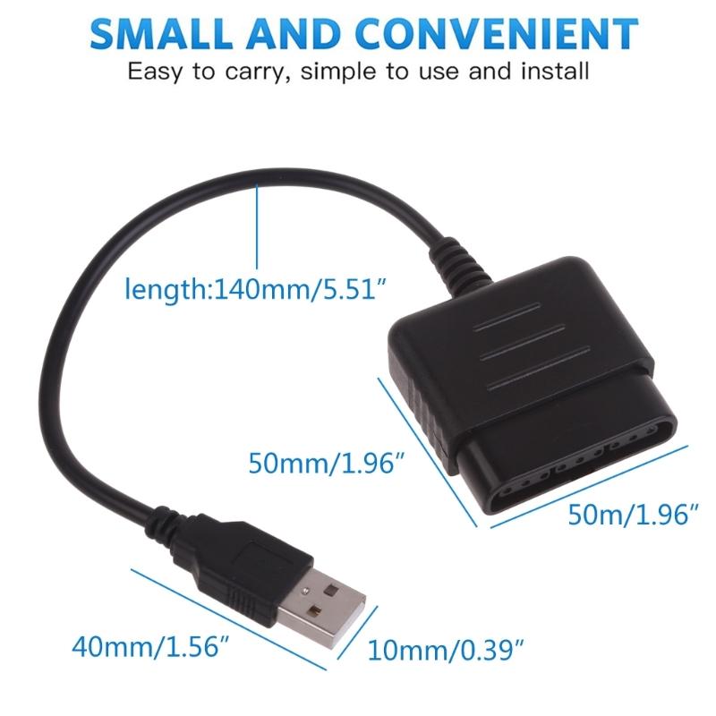 For   Joypad GamePad To  PC USB Games Controller Adapter Converter Cable Without Driver ABS-material