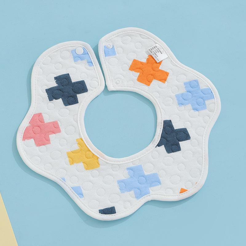 Pure Cotton Waterproof Baby Bibs for Boys - Newborn Feeding Drool Bibs