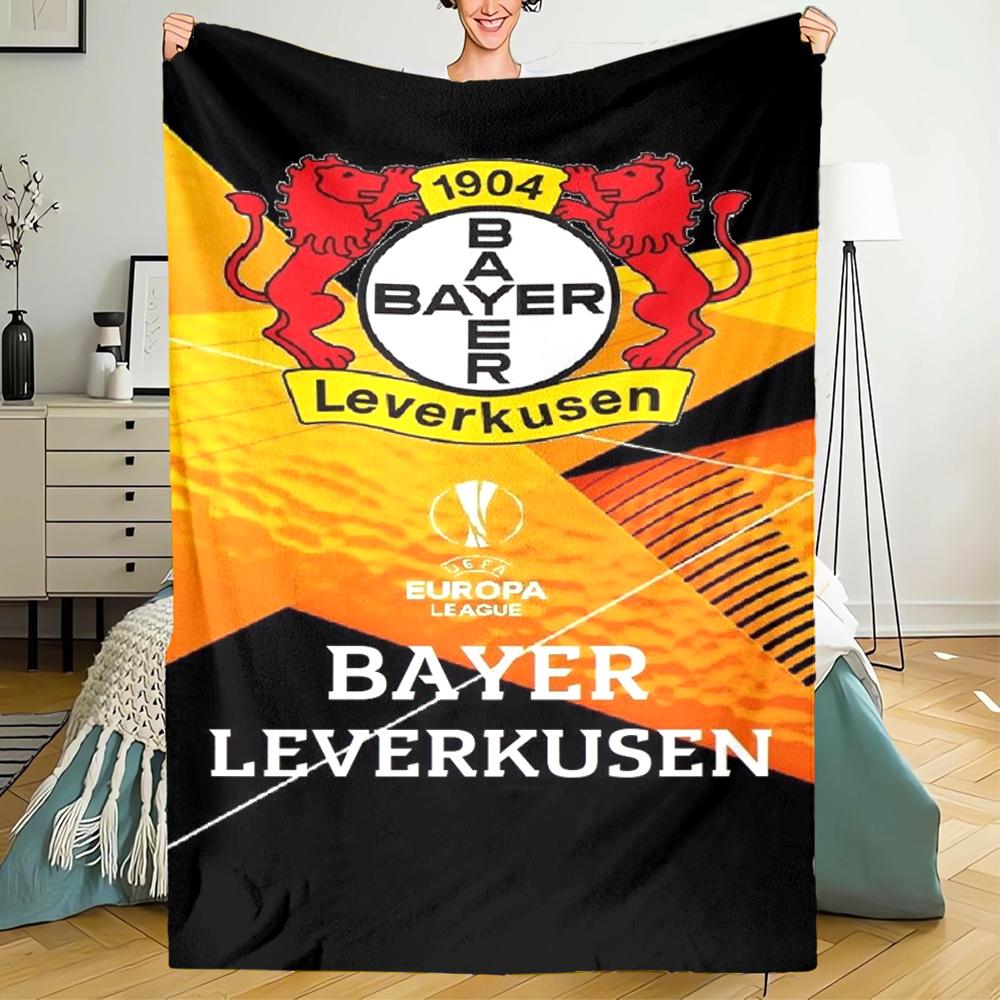Bayer Leverkusen Theme Printed Blanket - Perfect for Couch, Bed, Travel & Outdoor Use | Machine Washable, Cozy & Durable.