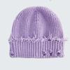 Knitted Hat, Children's Woolen Hat, Perforated Hat, Versatile And Eye-catching, Small Face