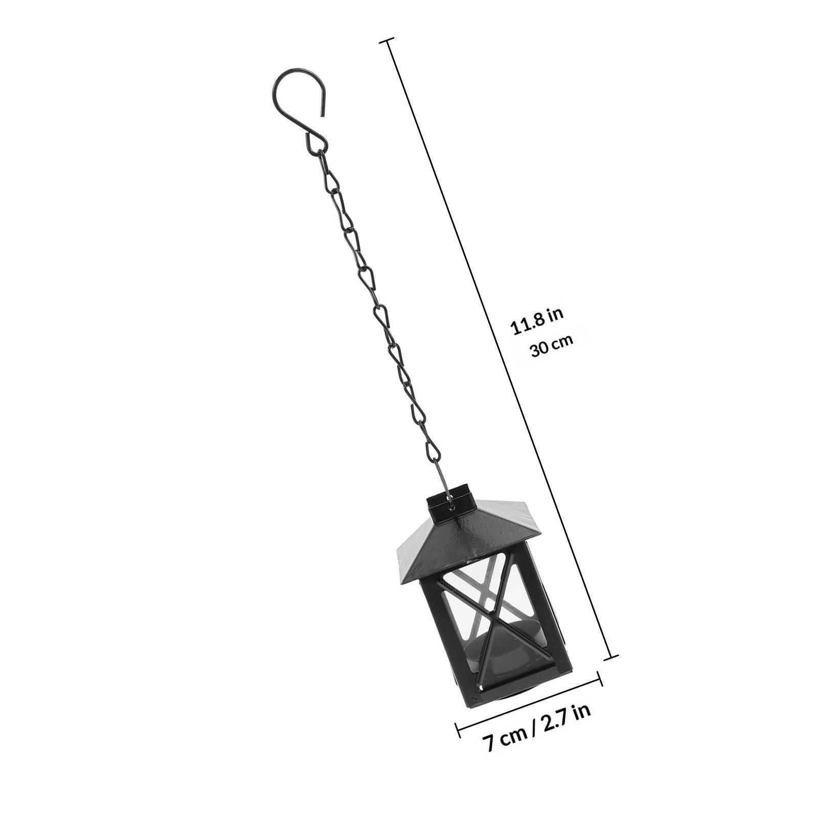 

Decorative Iron Art Hanging Holder Retro Style Wall Hanging Candlestick for Home Office Hotel Party Display чёрный