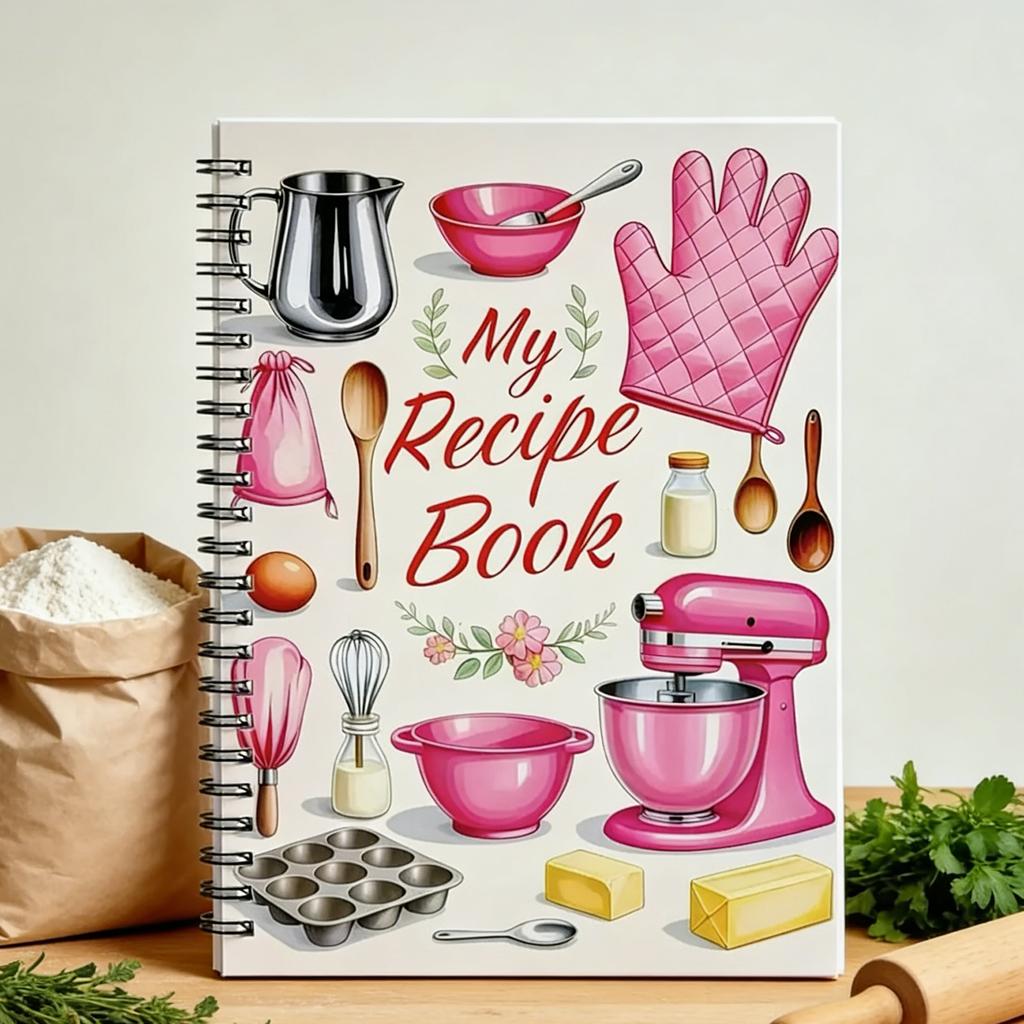 21x14cm Cartoon Recipe Notebook Durable And Fun Design Suitable For Cooking Lovers