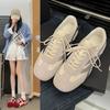 Height Increase 4cm Retro Moral Training Shoes Women's 2025 Spring and Autumn Models Versatile Popular Sports and Leisure Board Shoes Soft-soled Forr