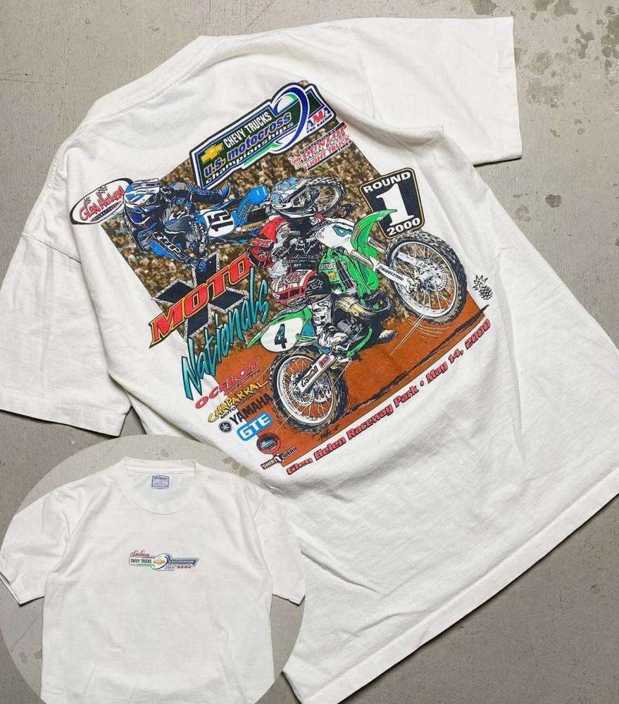 NOS Vintage 2000 Glen Helen Motocross Pro National T-shirt Cotton Unisex Allsize Unisex T-Shirt XXL