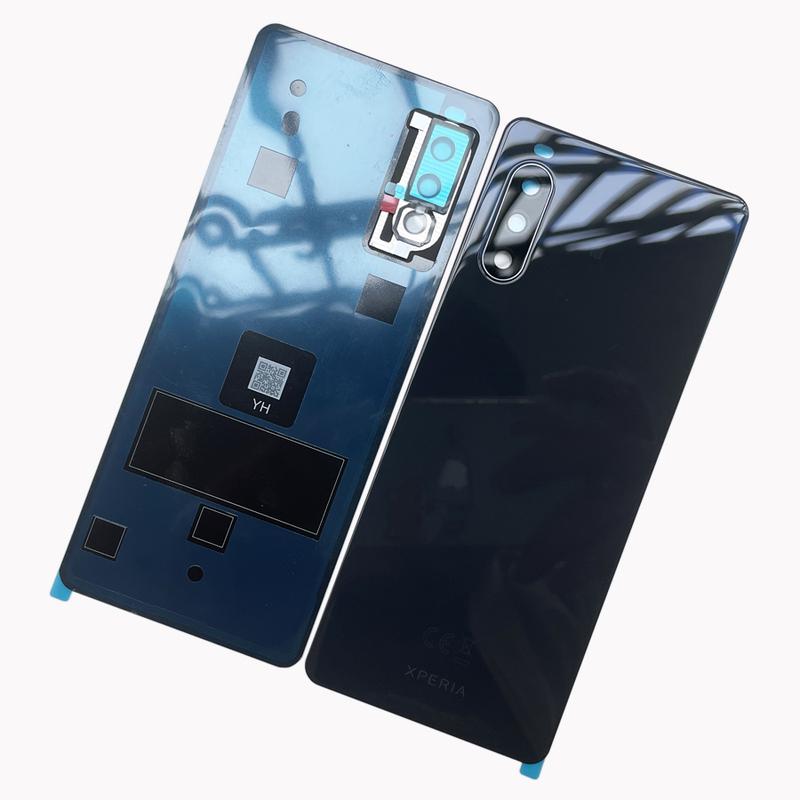 Новая стеклянная задняя крышка корпуса аккумулятора для Sony Xperia 10 III, крышка аккумулятора, корпус X10 III SO-52B SOG04, дверца аккумулятора чёрный