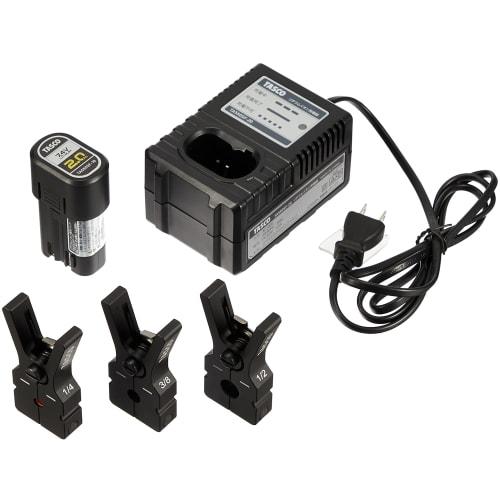 Ichinen TASCO Electric Flare Tool Set, Rechargeable TA550SF, Includes Battery, Quick Charger, Dedicated Clamp, and Case, for Flaring, Electric Smart F