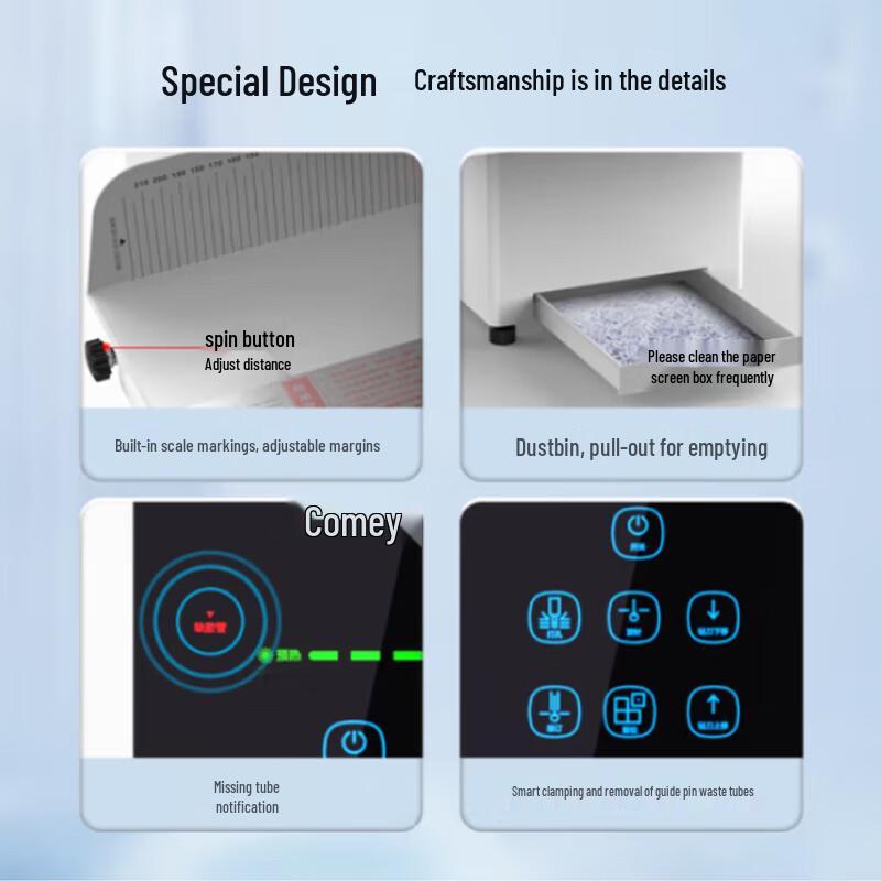Comet CM-3801 50mm Automatic Financial Binding Machine CN Plug (adapter Included)