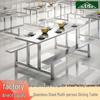Thickened Stainless Steel Integrated Canteen Dining Table