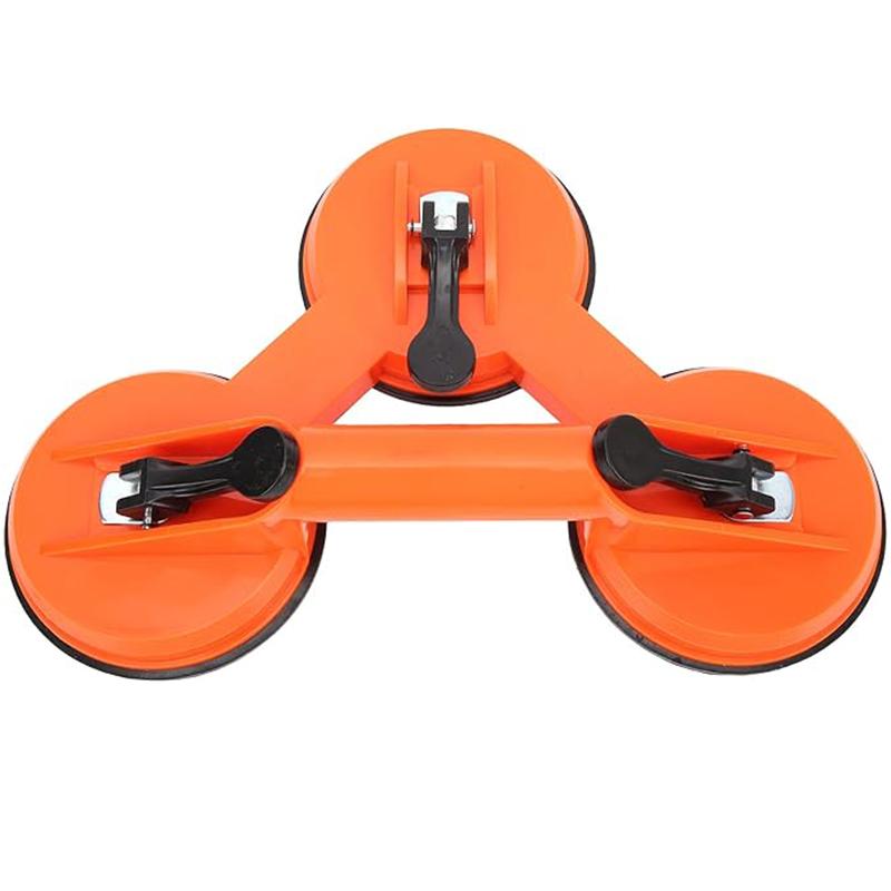 Sugkopp av aluminiumlegering för glas Tre/Dubbel gripare Sugkoppsplatta för flyttning Plastglas Buckeldragare Kakel Golv Dörr