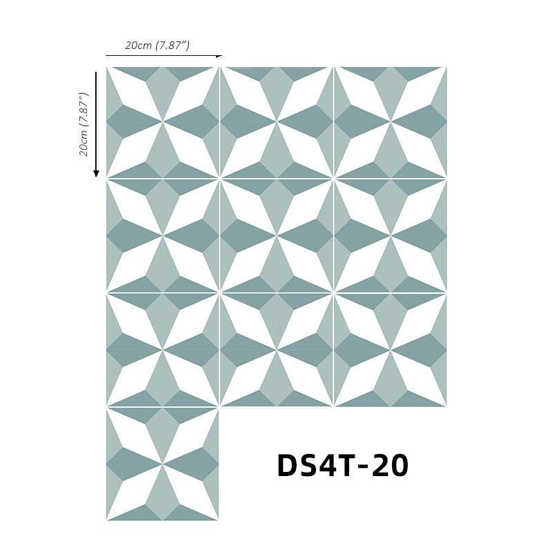 Home Decoration Anti-Skid Floor Sticker Self-Adhesive Removable Adhesive Frosted Tile Sticker Wall Sticker Bathroom Waterproof Tile Sticker