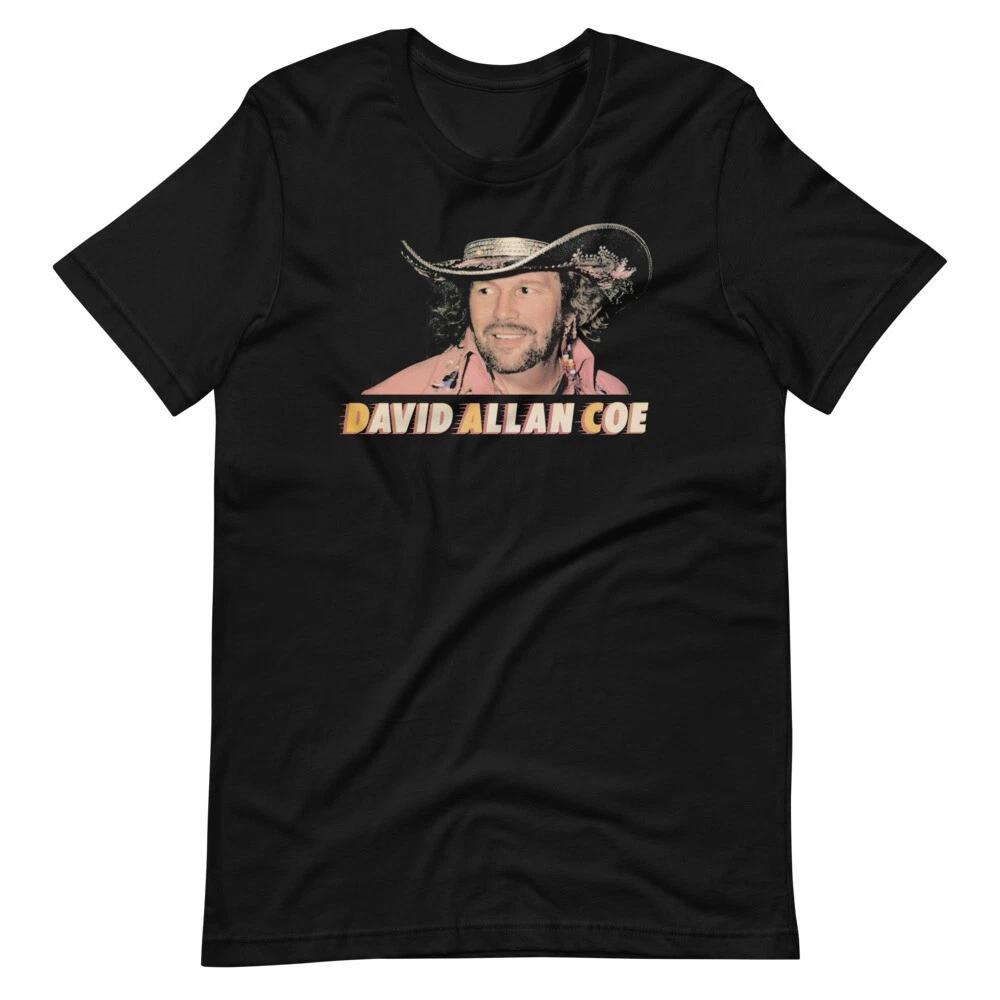 DAVID ALLAN COE Fan Art Black Tee Short-Sleeve Unisex T-Shirt S