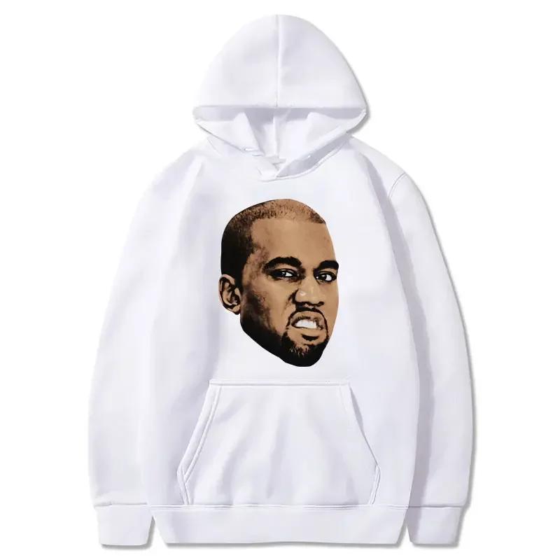 Rapper Kanye West Vintage Style Hoodie Men Women Hip Hop Gothic Sportwear Casual Oversized Cool Warm Sweatshirt Male Streetwear