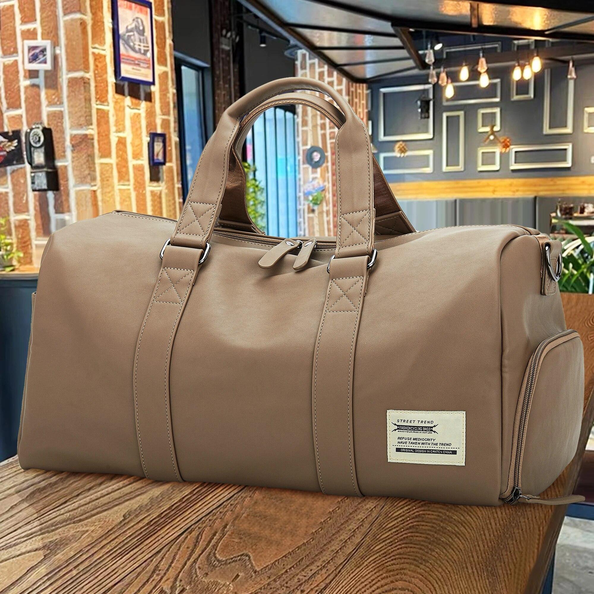 

Спортивная сумка Likros для мужчин, маленькая дорожная сумка-даффл, водонепроницаемая сумка для плавания и спорта с отделением для обуви, сумка-тоут для выходных и ночевок