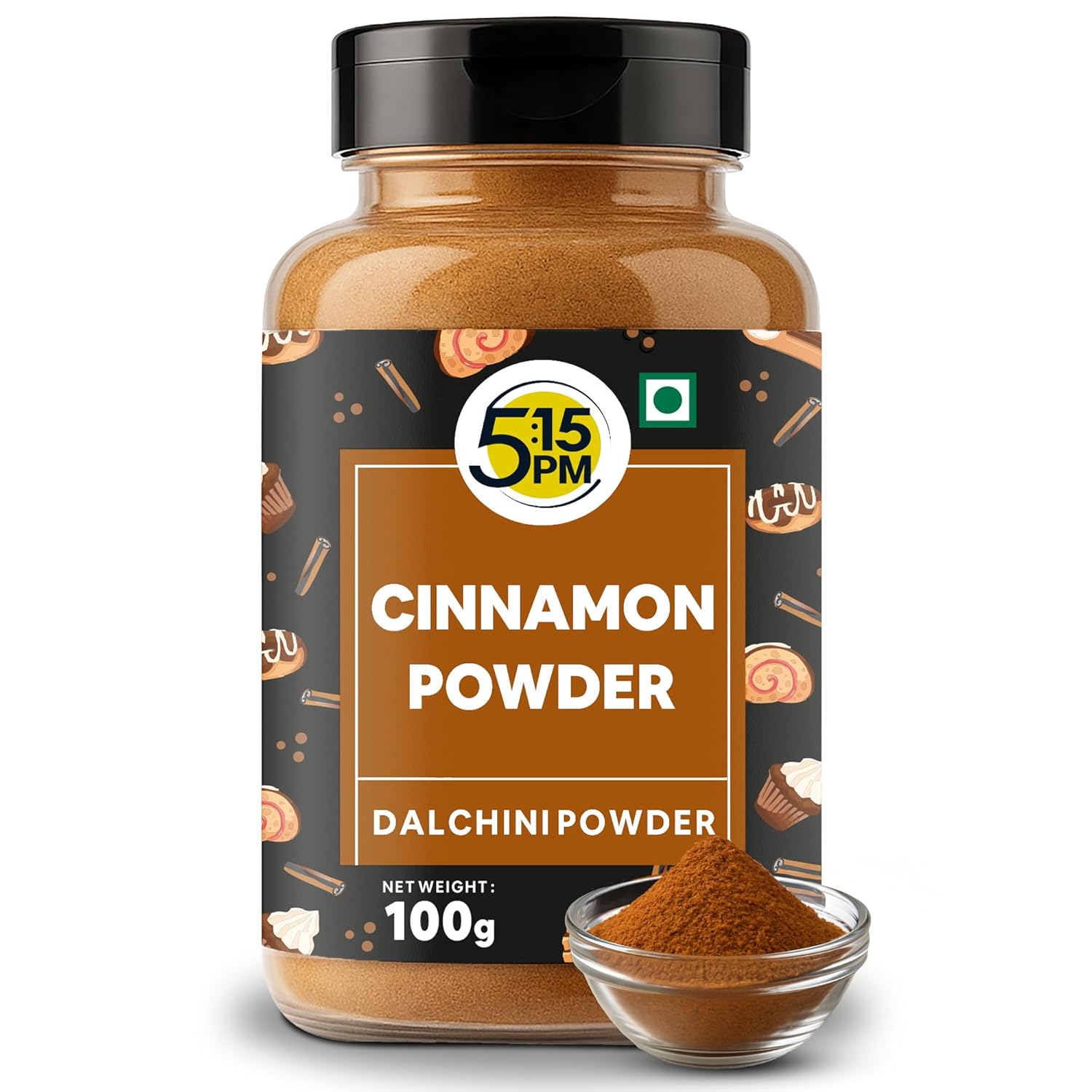 

5:15PM Cinnamon Powder 100g |100% Pure & Natural | Dalchini Powder 100gm Indian Spices Aroma & Flavour