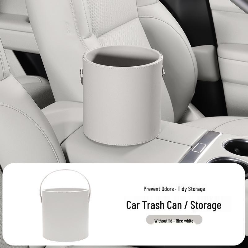 Multifunctional Handheld Car Trash Can with Lid