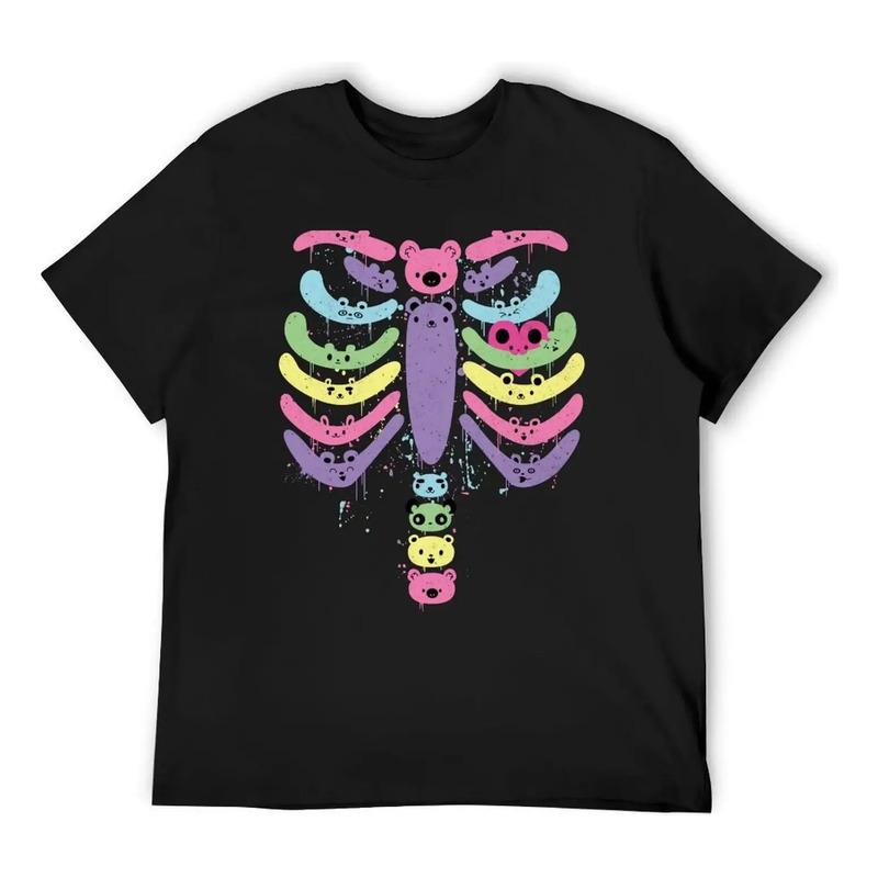 Camiseta Bear Bones Kawaii Drip, Ropa Kawaii, Ropa Oversi S