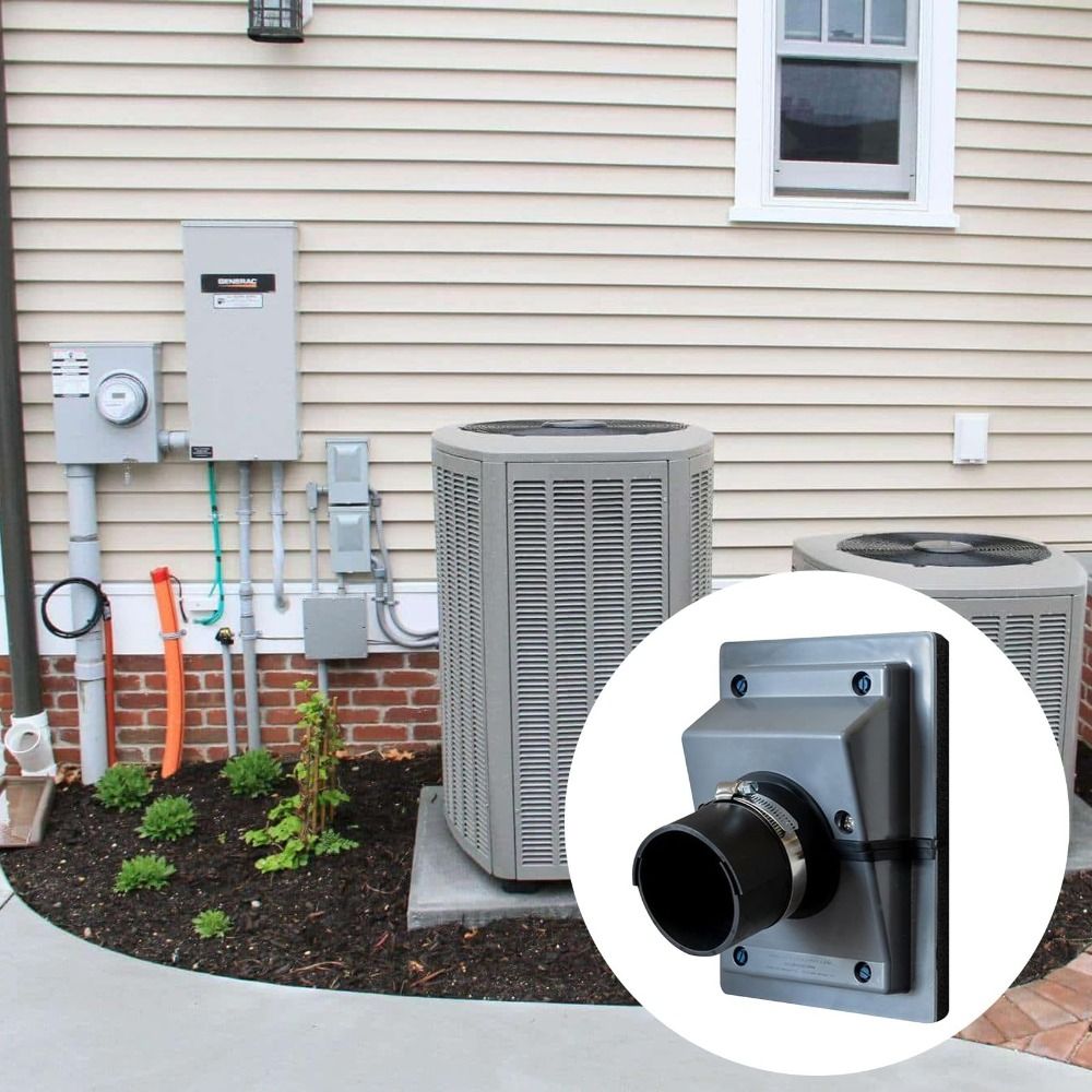 Portable Wall Sleeve HVAC Wall Penetration Cover  for Indoor & Outdoor Air Conditioner Systems
