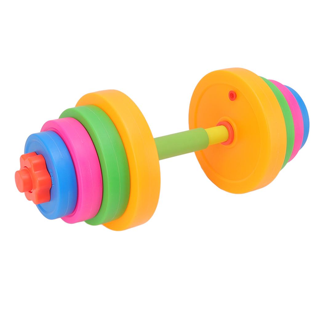 Adjustable Dumbbell Toy Plastic Fitness Weight Lifting Dumbbell for Kids Children 572C