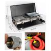 OEING Portable Folding Outdoor Camping Double Burner Stove