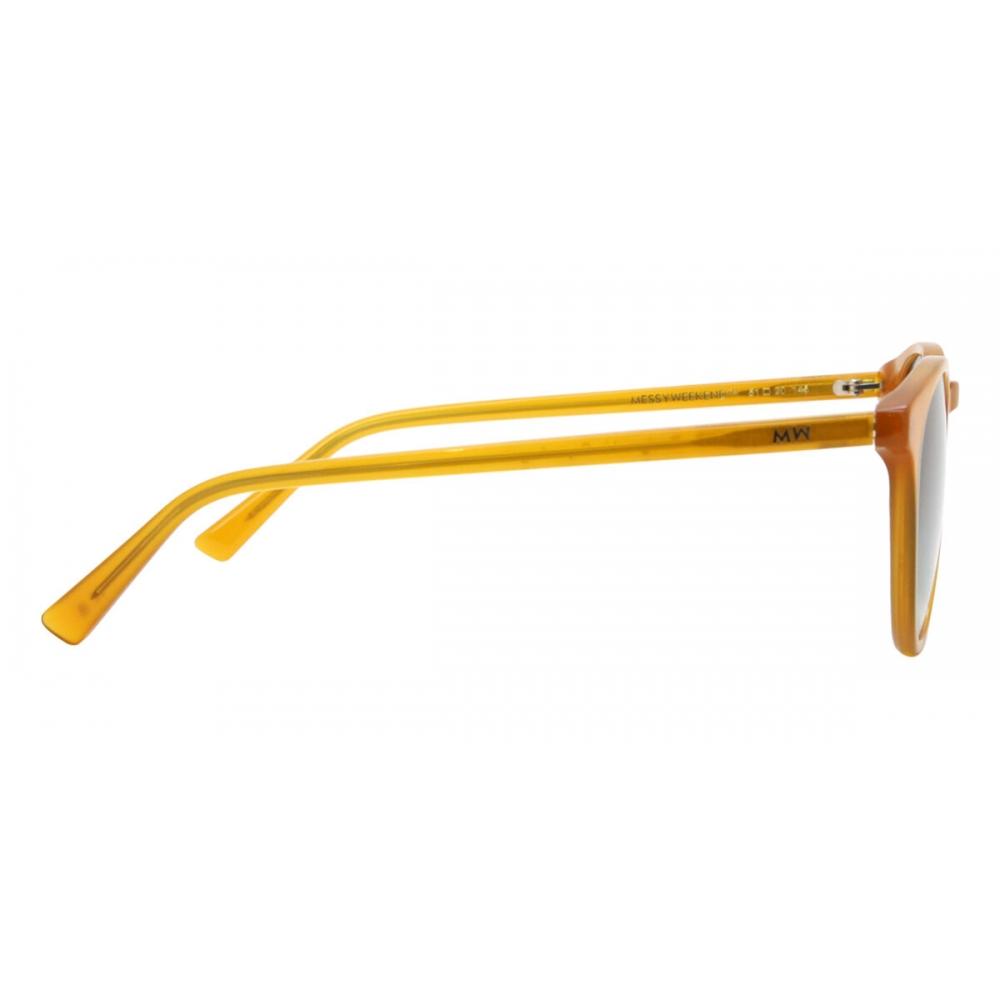 Messy Weekend New Depp Amber Green Unisex Sunglasses
