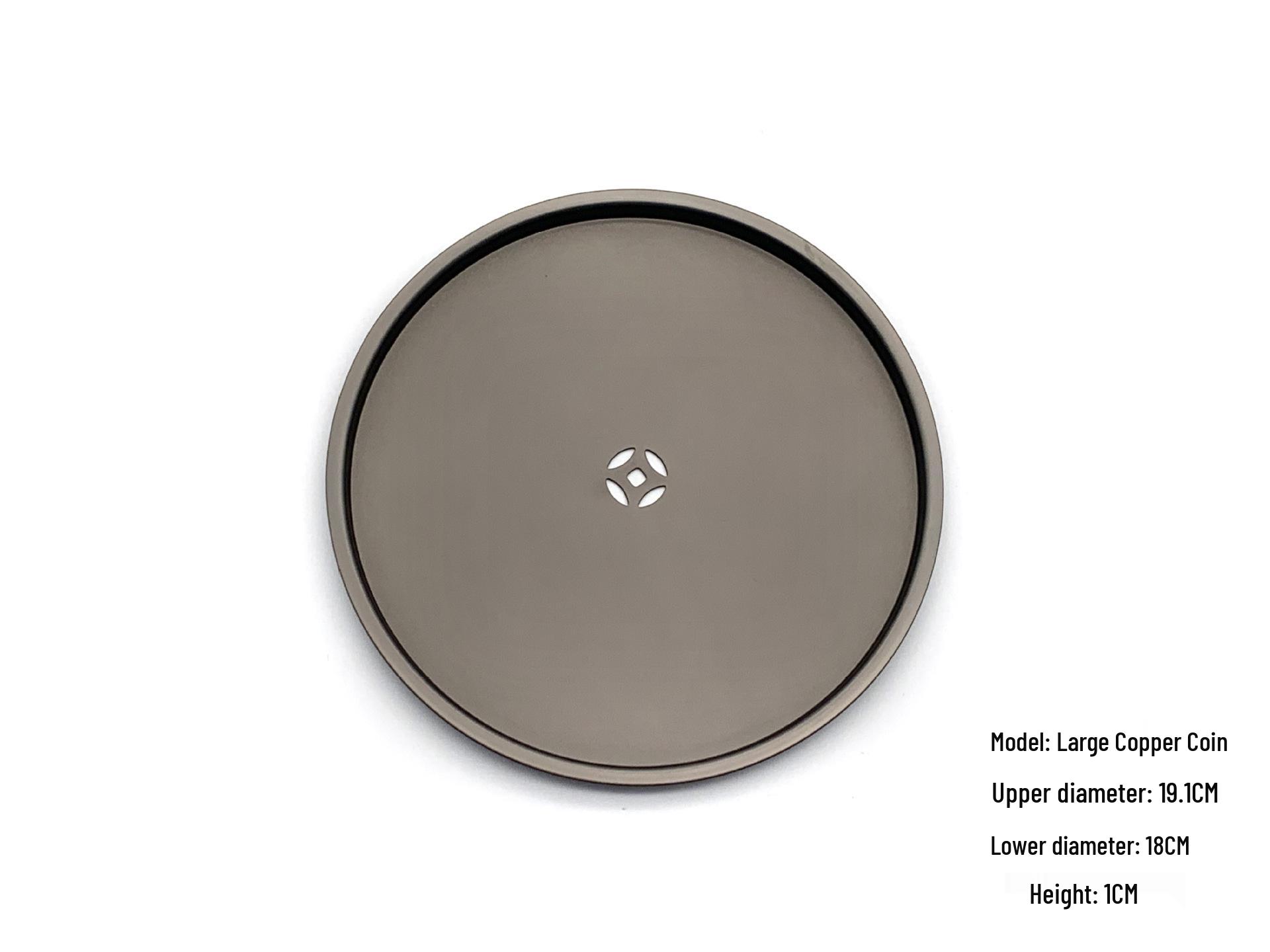 Gongfu Tea Set: Metal-Lid Tray, Dregs Container, Washing Cup, Lid Filter, and Water Bowl for Tea Ceremony