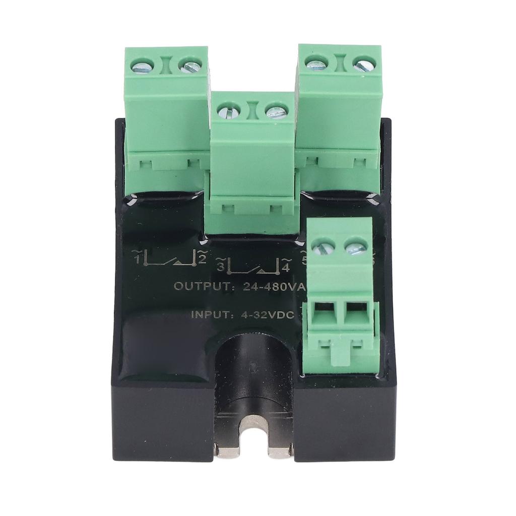 BERM 3 Phase Solid State Relay Mini SSR Relay Connector Kit 4‑32VDC Input 24‑480VAC Output
