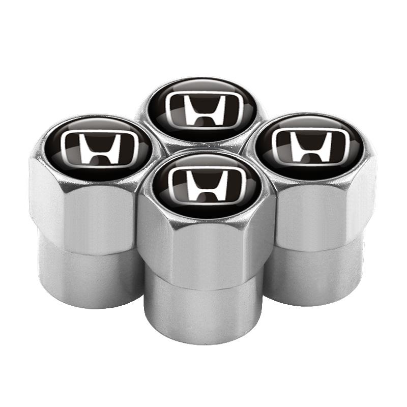 4pcs Car Wheel Tires Valves Tyre Stem Caps for Honda Civic 10th 11th Gen Hrv Jazz City Fit Accord 7 Crv Odyssey Mugen Spirior