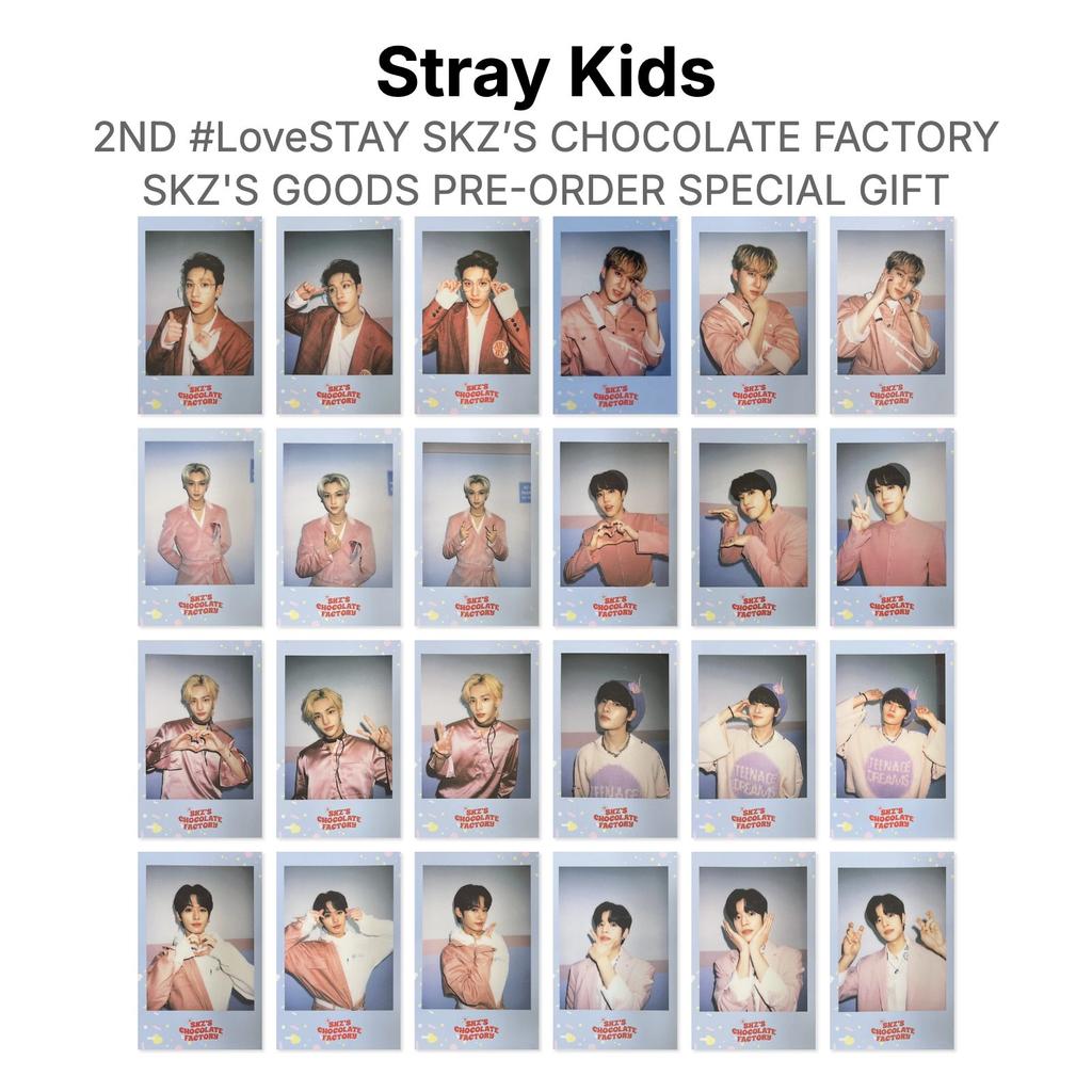 Stray Kids 2ND #LoveSTAY SKZ’S CHOCOLATE FACTORY SKZ'S GOODS PRE-ORDER SPECIAL GIFT Official Photocard