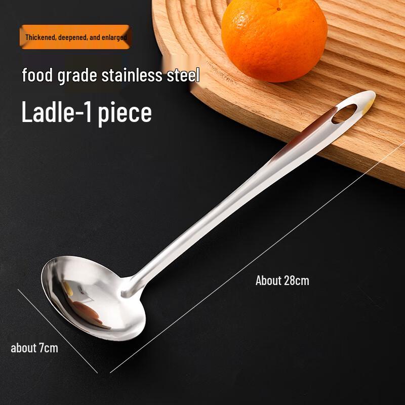 Baixinsi 304 Edelstahl Suppenkelle mit langem Griff