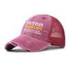 New Embroidered PASTOR Washed Distressed Cotton Mesh Baseball Caps Hip Hop Men Adjustable Trucker Cap Women's Snapback Dad Hat