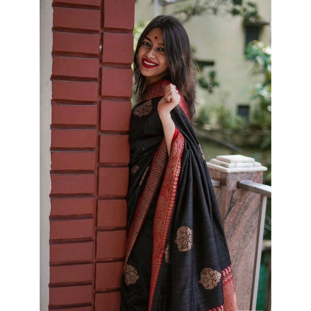 New Launch - Soft Lychee Silk Saree with Rich Pallu and All Over Jacquard Work