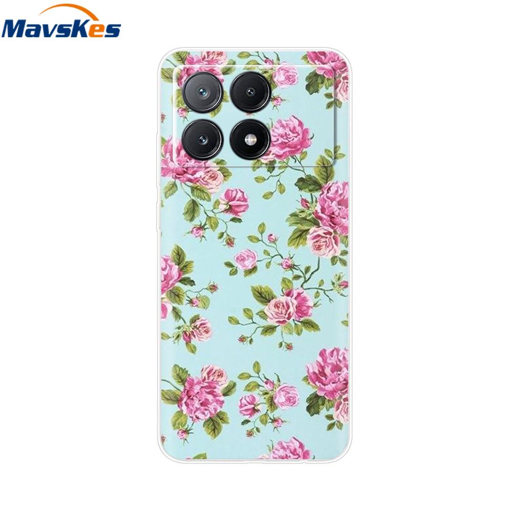 Für Xiaomi Poco X6 Pro Hülle Weiches TPU Silikon Handy Klare Abdeckung Für Xiaomi Poco X6 5G Hülle Bumper Pocox6 X 6 5G 2024 Funda Coque