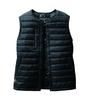 BURTLE Down Vest for Size 35 L (Unisex) Fall/Winter, Black, 3254,